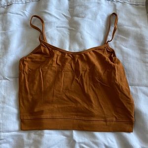 Burnt orange crop top